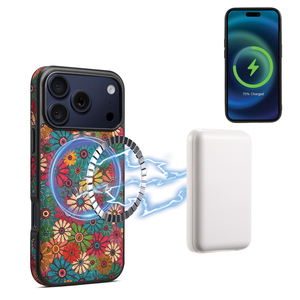 Étui de téléphone antichoc imprimé Denior Cork avec chargement magnétique sans fil, compatible avec les séries <span class=keywords><strong>Apple</strong></span> 17/16/15/14/13/<span class=keywords><strong>12</strong></span> - Product Image 4