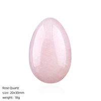 Œufs en Cristal 30x20mm, Statues Ornementales, Cristaux de Roche Polis, Artisanat de Sculpture sur Pierre, Pierres Cadeaux pour l'Équilibre et la Décoration Intérieure