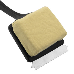 Bbq Cleaning Brush <b>Sponge</b> With 430 Scraper For Grill Rack Cleaning Bristle Free Durable High Temperature Resistant - Product Image 3