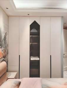 Organisateur de garde-robe en bois de luxe Système de garde-robe modulaire avec tiroirs, étagère réglable, rail, garde-robe personnalisée - Product Image 2