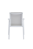 Chaise de restaurant moderne, chaise de salle à manger, chaise de café, chaise d'extérieur, chaise en plastique avec accoudoirs, chaise en rotin