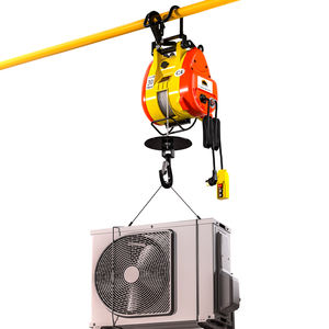 <span class=keywords><strong>Mini</strong></span> grue en acier électrique 220V petit palan de levage nouvelle Suspension à câble métallique simple Double trou chaîne Type de fronde livraison gratuite - Product Image 3