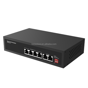 Commutateur PoE Ai fabriqué en Chine de haute qualité 10/100Mbps 4PoE 2 commutateur PoE intelligent de réseau de liaison montante pour caméra IP - Product Image 1