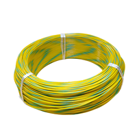 Cable trenzado de doble color PFA industrial de alta temperatura personalizable AFX 600V -60 ~ + 260 rayado de cobre plateado/estañado