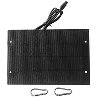 Chargeur Solaire Monocristallin ETFE PERC 5W 5V, Efficacité 22%, pour Power Bank, Téléphone Portable, Caméra de Sécurité, Cour