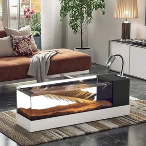 אקווריום מלבני גדול לתצוגה בחנות, מיכל דגים מזכוכית שקופה במיוחד לבית - Product Image 3