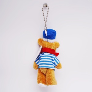 Les porte-clés mignons en peluche ours <span class=keywords><strong>chef</strong></span> de la marine peuvent être personnalisés taille du logo, couleur, jouets pendentifs en peluche marin certifié BSCI - Product Image 6