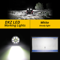 DXZ 4C-BQ-Y Vente en gros, lampe de travail LED étanche IP68, 1600LM, 14W, faisceau spot, 9-36V DC, portée de 239m, lampe de conduite tout-terrain