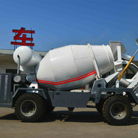 Camion malaxeur à béton autochargeur de 1,5 mètre cube, moteur diesel de 58 kW