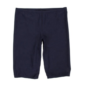 กางเกงว่ายน้ำผู้ชาย,กางเกงว่ายน้ำผ้าโพลีเอสเตอร์สแปนเด็กซ์แบบกำหนดเองสำหรับฤดูร้อนกางเกงชายหาดผู้ชายสีดำล้วน - Product Image 1