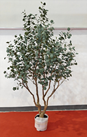 M647 Tronc Réaliste Faux Grand Olivier Artificiel Décor Soie Olivier Artificiel Arbre en Pot pour la Décoration de la Maison
