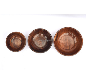 Bol de service en bois moderne, écologique et original, sans danger pour les aliments, avec taille personnalisable - Product Image 6