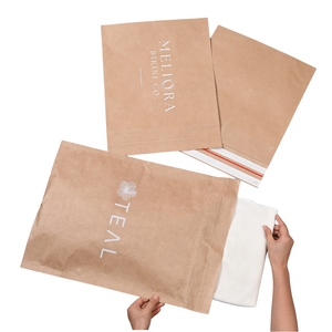 Kantong kemasan kertas Kraft dasar masukan tempat pakaian dan sepatu ramah lingkungan kantong kertas tas kemasan pengiriman - Product Image 4