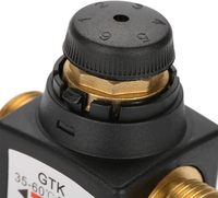 Vanne de mélange thermostatique 3 voies DN20 à filetage mâle en laiton pour eau chaude domestique et petit circuit de chauffage par le sol