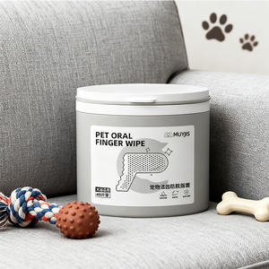 Gants jetables <span class=keywords><strong>double</strong></span> <span class=keywords><strong>face</strong></span> pour le nettoyage doux et les soins des gencives, lingettes pour animaux de compagnie, lingettes pour le nettoyage des dents pour chiens et chats - Product Image 2