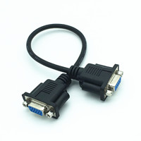 Source Factory DB9 hembra a DB9 hembra DB9 macho RS232 cable serie