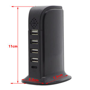 Mini Cámara Inalámbrica HD 1080P con Cargador USB, Detección de Movimiento y Diseño de 5 Puertos - Product Image 2