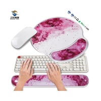 Tapis de souris en cristal de dessin animé ambre Kawaii tapis de souris transparent pour clavier tapis de souris transparent tapis de souris de jeu pour bureau à domicile