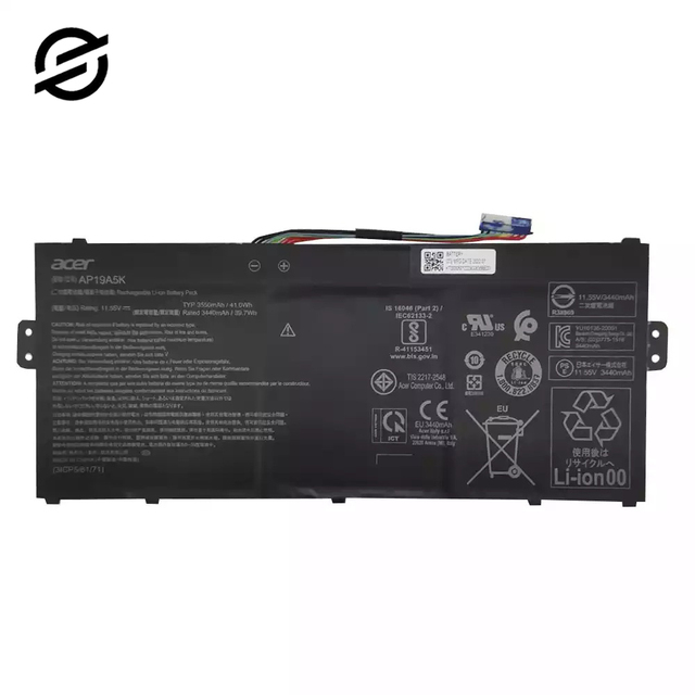 AP19A5K Original Laptop Battery for ACER Aspire Chromebook Spin 511 R752T A515 Rechargeable Notebook Battery