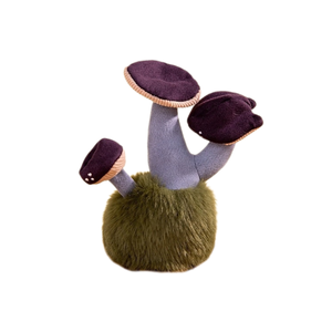 Peluche de Hongo Morado <span class=keywords><strong>Oscuro</strong></span>, Estilo <span class=keywords><strong>Bosque</strong></span> Encantado, Adorno para el Hogar - Product Image 1