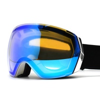 Masque de ski personnalisé pour sports d'hiver, motoneige, unisexe, protection UV400, verres anti-buée, lunettes de ski pour snowboard