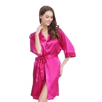 Robes de mariée et de demoiselles d'honneur en soie satinée pour femmes, vente en gros et sur mesure, vêtements de nuit
