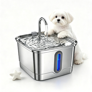 ODM Custom Stainless Steel Pet <b>Water</b> Dispenser Low Watt Energy Saving Cat <b>Water</b> Fountain - Product Image 1