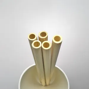 High Quality Natural Bamboo Straws Reusable Custom Bamboo Drinking Straws Wholesale