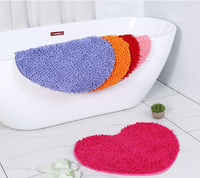 Tapis de bain en chenille douce, tapis de salle de bain moderne, plusieurs couleurs, décoration intérieure, vente en gros