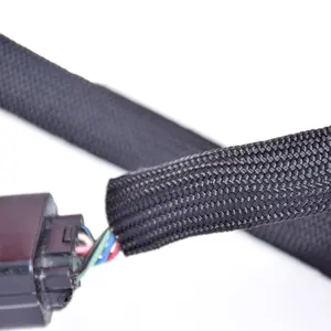 Wholesale custom super anti-abrasion Nylon braided expandable sleeving hose protector for bunding