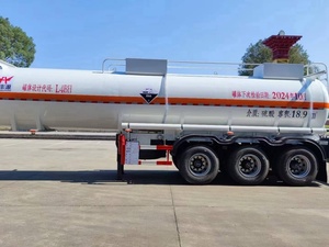 Semi-remorque citerne de 20 pieds pour produits chimiques corrosifs, utilisée pour le transport de carburant, de diesel et de liquides chimiques - Product Image 6