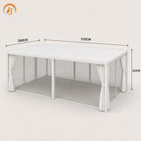 Pergola rétractable en aluminium blanc 3x6m, prête à être expédiée, avec revêtement poudré, stabilité supérieure, toit à lames renforcé