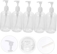 Emballage de flacon pompe en plastique PET vert recyclé pour produits de soin, avec pulvérisateur personnalisé, 200ml, 260ml, 300ml, 400ml, 500ml, pour savon liquide givré
