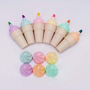 ปากกาไฮไลท์สีพาสเทลรูปไอศกรีมขนาดเล็กแบบใหม่ สำหรับ<span class=keywords><strong>ของขวัญ</strong></span> เครื่องเขียน และอุปกรณ์การเรียน - Product Image 1