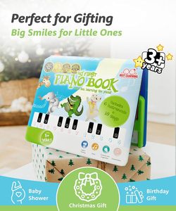 <span class=keywords><strong>Libro</strong></span> de Aprendizaje de Piano para Niños con Módulo de Sonido con Botones - Juguete Educativo Electrónico Interactivo - Product Image 2