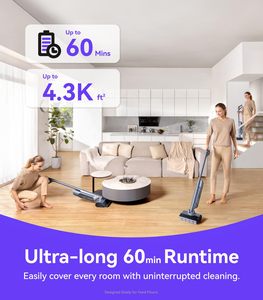 NARWAL S20 Pro <span class=keywords><strong>Aspirateur</strong></span> Balai Sans Fil Auto-Nettoyant Humide et Sec avec Filtration HEPA et Contrôle par Application pour Sols Durs Usage Domestique - Product Image 4