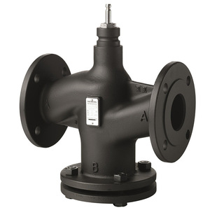 Siemens Two-Way Control Valve 230V AC Water 0-10 <b>Bar</b> -40C to 200C Open Quickly Long Neck Type - Product Image 2