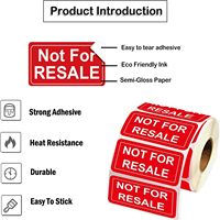 Étiquette d'inventaire non destinée à la revente, autocollant en vinyle personnalisé 1x2 pouces, étiquette imperméable pour emballage de fruits, autocollant de transfert pour bougies, bouteilles et tasses