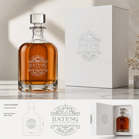 Botella de Vidrio Vertical de 1000 ml de Capacidad, para Licores y Difusores, con Logotipo Personalizable