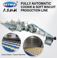 Nouvelle Ligne de Production Entièrement Automatique de Biscuits et Gâteaux Moelleux SKYWIN2026 Haute Efficacité Garantie 1 An À Base de Farine pour Snacks de Boulangerie