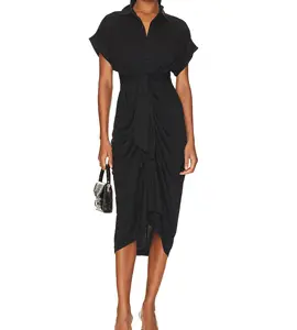 2024 Hot all'ingrosso di alta qualità maturo verticale sul posto di <span class=keywords><strong>lavoro</strong></span> donne stile preferito comodo vestito in maglia - Product Image 1