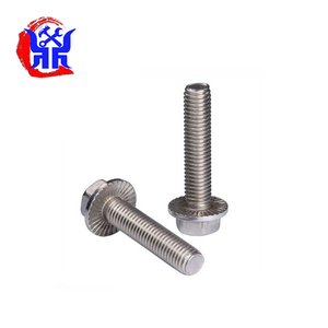 <strong>Small</strong> Size Hexagon Flange <strong>Bolts</strong> 1/4" 5/16" 3/8" 1/2" Thread Diameter Inch Size - Product Image 2