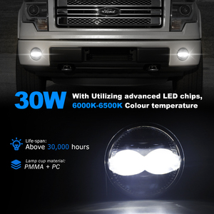 Sistemas de Iluminación Automotriz Loyo, <span class=keywords><strong>Faros</strong></span> <span class=keywords><strong>Antiniebla</strong></span> Redondos de 4.5 Pulgadas con Proyector LED para <span class=keywords><strong>Ford</strong></span> F150 <span class=keywords><strong>2010</strong></span> <span class=keywords><strong>Ranger</strong></span> - Product Image 5