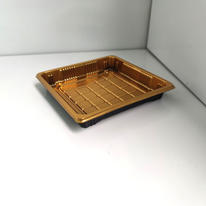 Récipient à sushi en plastique jetable à couvercle transparent avec couvercle plateaux à sushi jetables JY-81205 boîtes à sushi carrées - Product Image 3