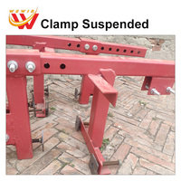 Plateforme suspendue monoplace moderne en alliage d'aluminium galvanisé à chaud avec support cantilever à installation rapide