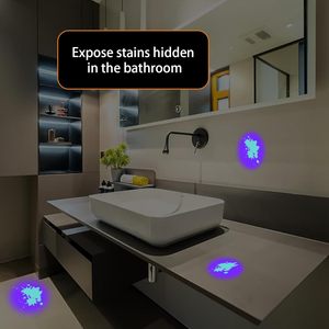 Lampe torche UV industrielle en aluminium à 9 LED USB avec indice de protection IP33, faisceau réglable et base magnétique pour la détection d'encre invisible - Product Image 4