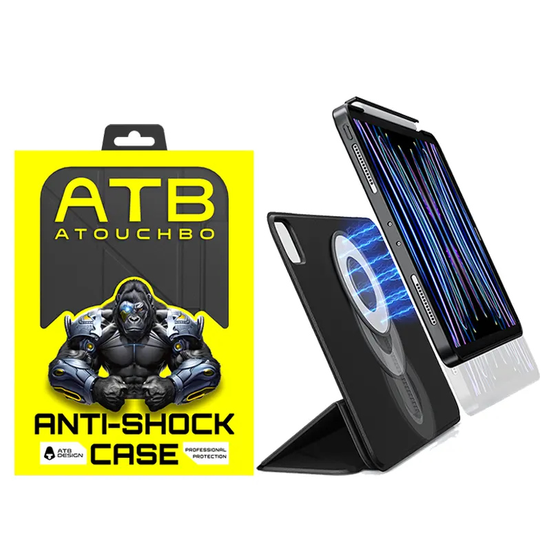 ATB New Design360回転トレンド透明アクリルPUレザーカバーケースforiPad 10th 10.9 "Air 3 10.5" 10.2 "Pro 11" inch