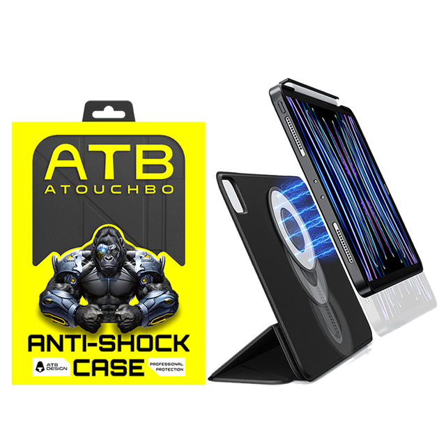 ATB New Design 360 Rotation Trend Transparent Acrylic PU Leather Cover Case for iPad 10th 10.9" Air 3 10.5" 10.2" Pro 11" Inch