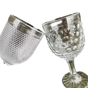 Gobelet à vin en cristal vintage européen créatif de 8 oz avec motif de points - Product Image 5