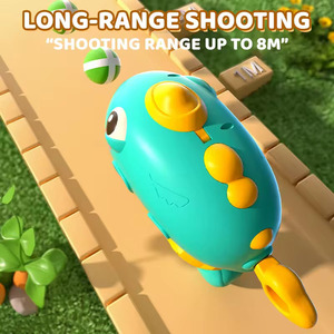 Giocattolo Pistola con Palline Adesive a Forma di Dinosauro Cartone Animato Gioco di Tiro al Bersaglio Sicuro Giocattolo in Plastica con Pistola Spara Palline Adesive - Product Image 6